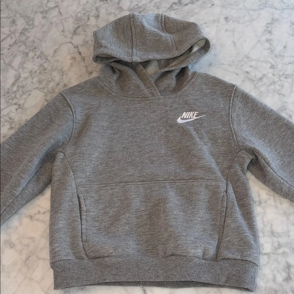 Nike Kids Heather Gray Hoodie 7Y